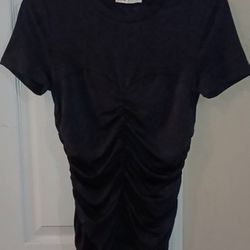 NWT WOMEN'S INTEMPO RUCHED TEE