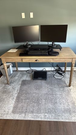 Pottery Barn Desk w/ Computer Riser