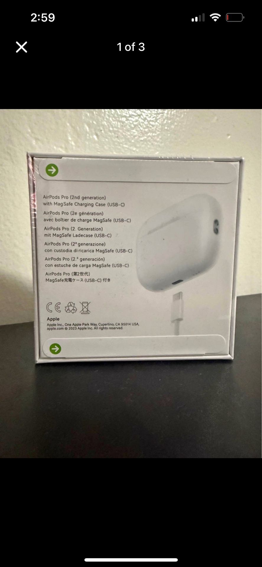 Aple Air Pro 2nd Gen - USB C