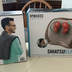 Heating Pads - HoMedics Vibration Massage Pillow with Heat & Weighted Comfort Wrap