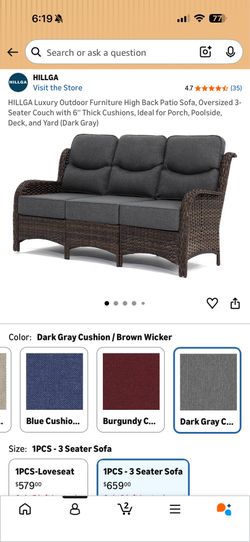 Outdoor Sofa - Brand new in box
