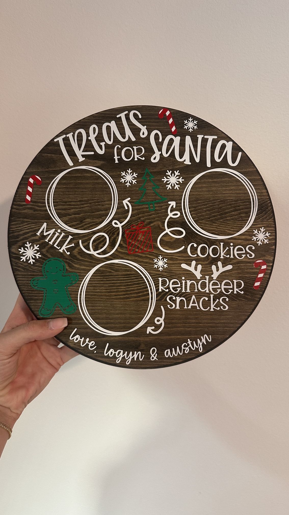 Custom Santa’s Cookies Plate
