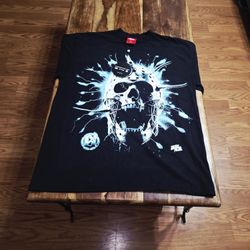 Evil Vice Men's Black Longsleeve With Skull Graphic 