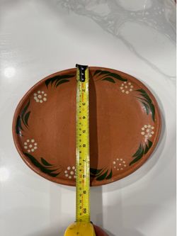 Oval Shaped Traditional Pottery Plate