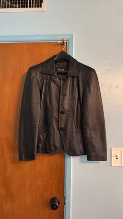 Women’s Alder Leather jacket side Medium