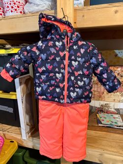 Girls Toddler Osh Kosh winter ski suit 18 mo