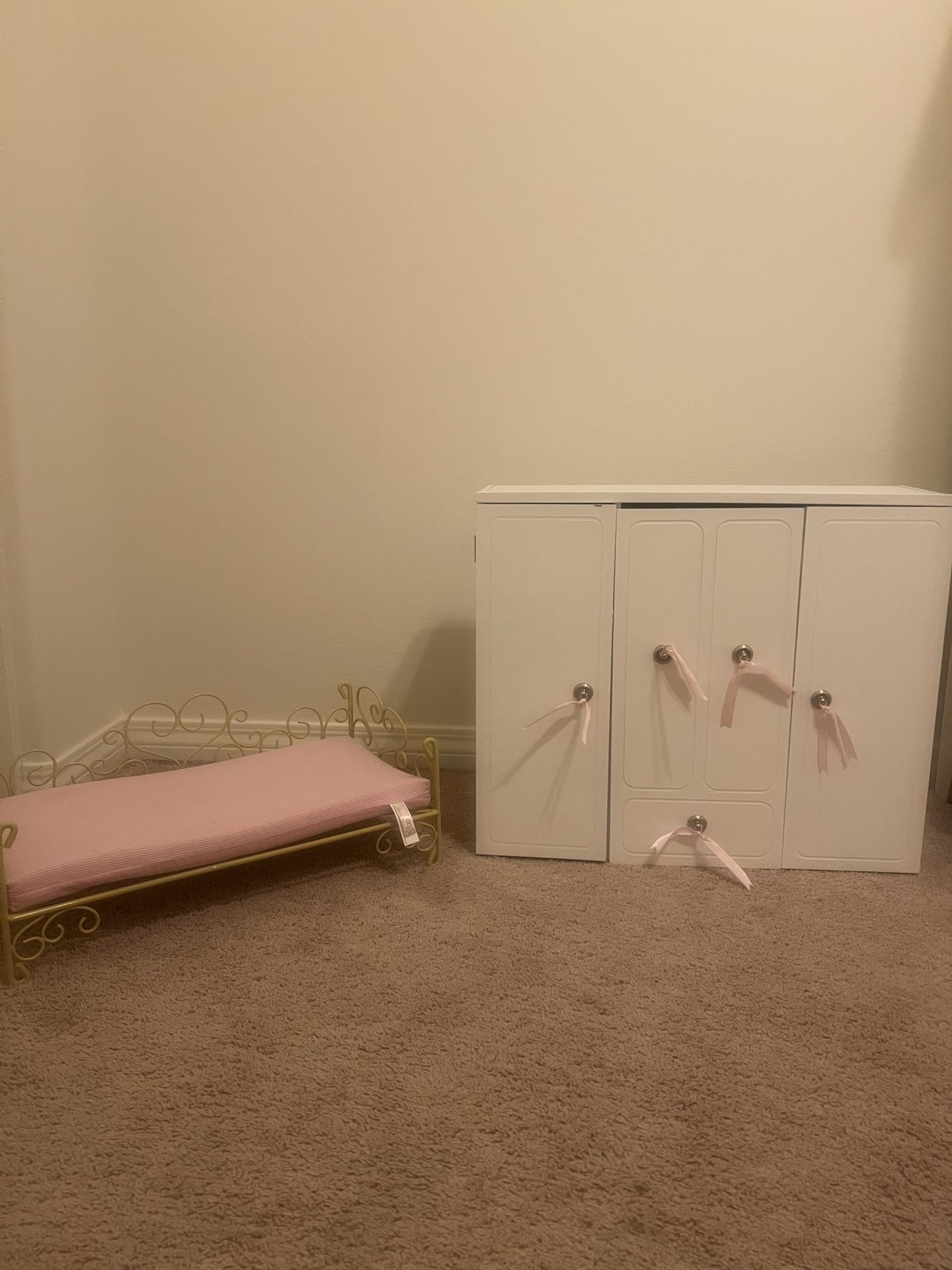 Doll Bed And Wardrobe Closet