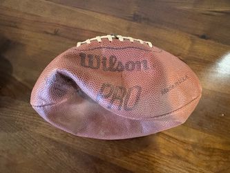 NFL Size 6 Brown Leather Football Ball - Wilson F-920 Model