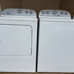 Whirlpool washer and dryer 