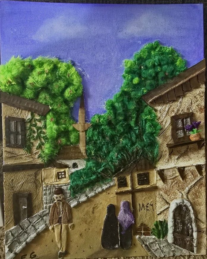 Handmade 3D Relief Wall Art – Ottoman Street