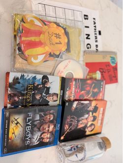 Movies, Book, Water Bottle & Jute Key Chain Father's Day Bundle