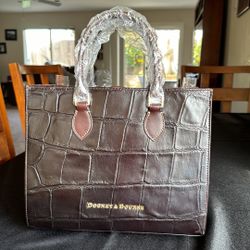 Dooney & Bourke Janine Handbag Espresso with matching Wallet