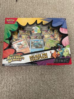 Asended heroes deluxe pin collections box Pokemon