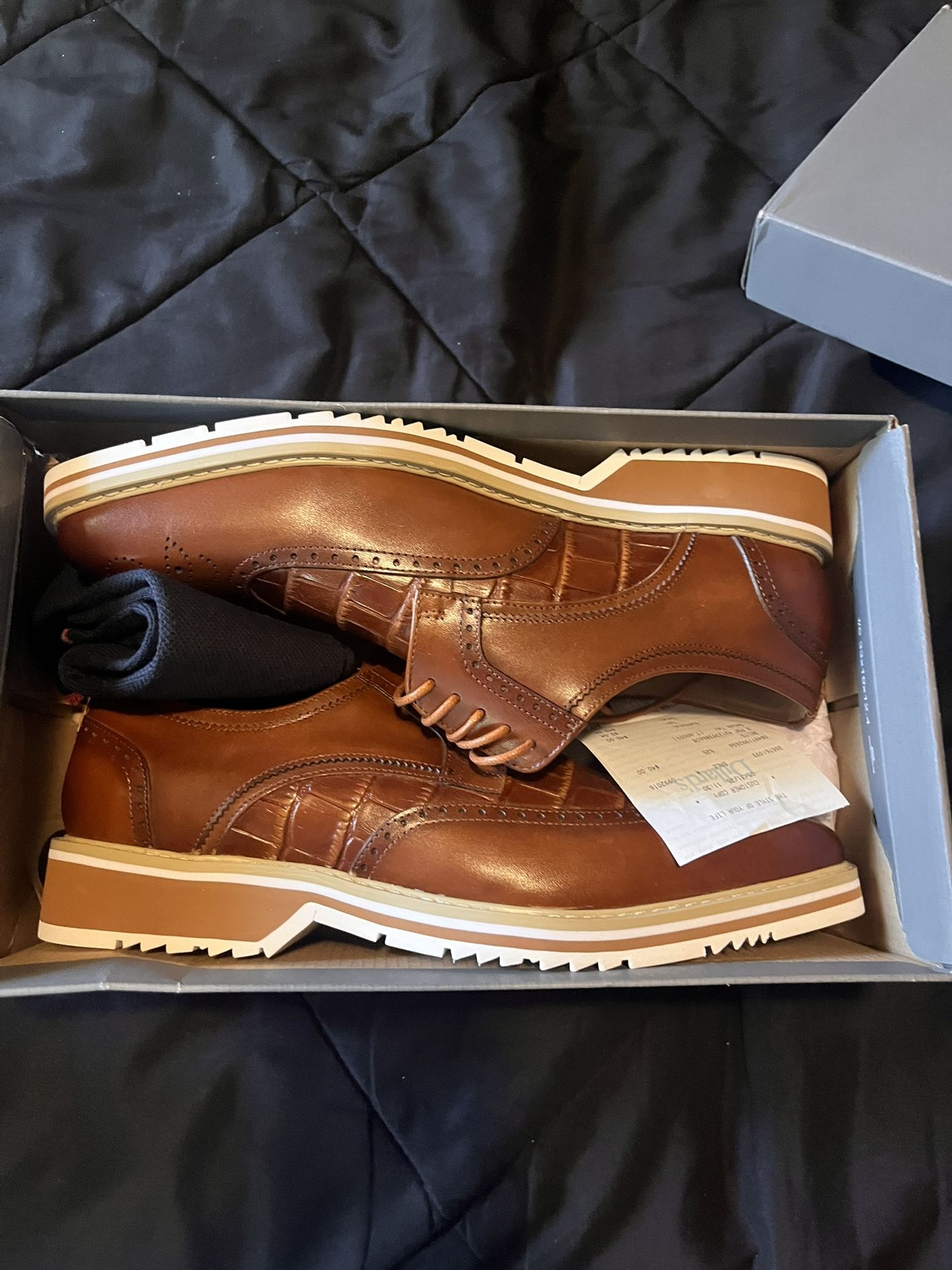 Brown Stacy, Adam wing tip shoes