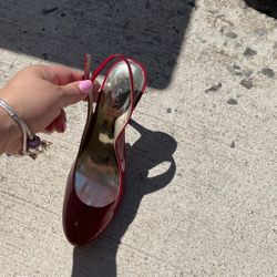 Guess Red Patent Leather Pumps