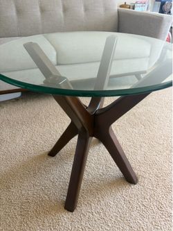 Glass Journal Table