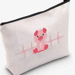 Pig Heartbeat Cosmetic Bag