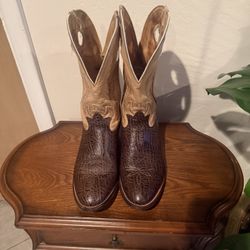 Tony Lama Leather Boots Men 10