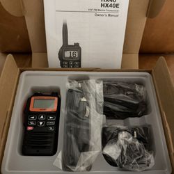 Standard Horizon Hx40 Handheld 6w Ultra Compact Marine Vhf Transceiver W/Fm Band