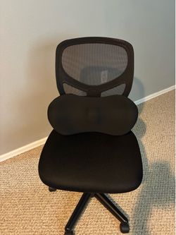 Lumbar pillow with adjustable strap