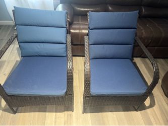 Two outdoor chairs