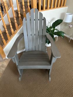 2 grey Beach Wood Chairs