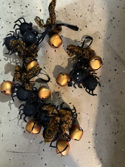 Many Strands Of Halloween Bells Garland New 