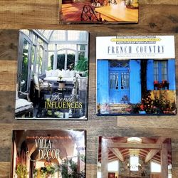 5 Home Design Large Hardback Books 