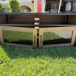 Glass Top Tv Stand 