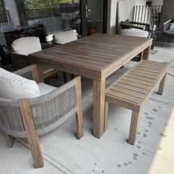 West Elm Porto Outdoor Dining Set
