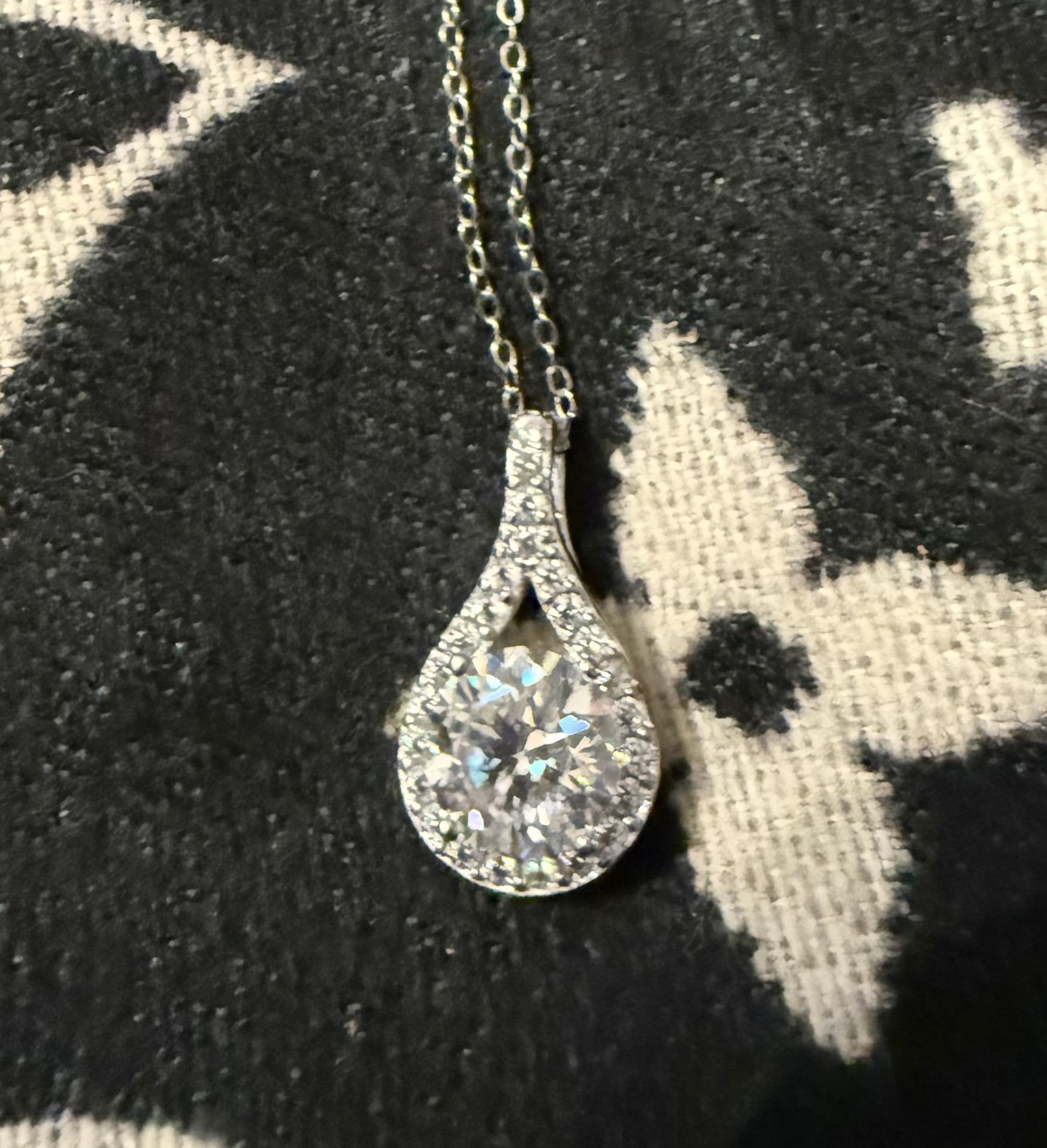 3 Ct Moissanite Pendant - With Authenticity Card New