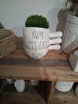 Three Rae Dunn Bowls. 