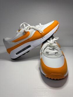 Men Nike Air Max 1 86 OG Golf Cleats White Orange DV1403-118 Size 8.5 New No Box