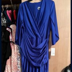 royal blue elegant dress 