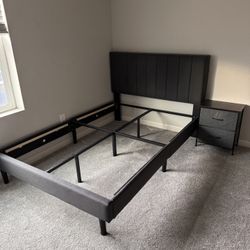 Bed Frame With 1 Side Table 