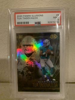 Panini Illusions Tua Tagovailoa Rookie Card PSA 9