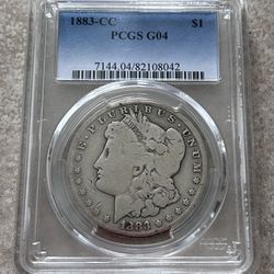 1883CC MORGAN DOLLAR PCGS G04