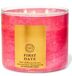 Bath And Body Works 3 Wick Candle First Date Scent