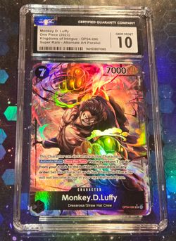 Monkey D. Luffy Gem Mint 10 - OP04-090 - CGC Graded - One Piece