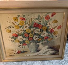 Original mid-century oil painting