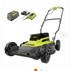 RYOBI
40V 18 in. 2-in-1 Cordless Battery Walk Behind Push Lawn Mower with 6.0 Ah Battery and Charger