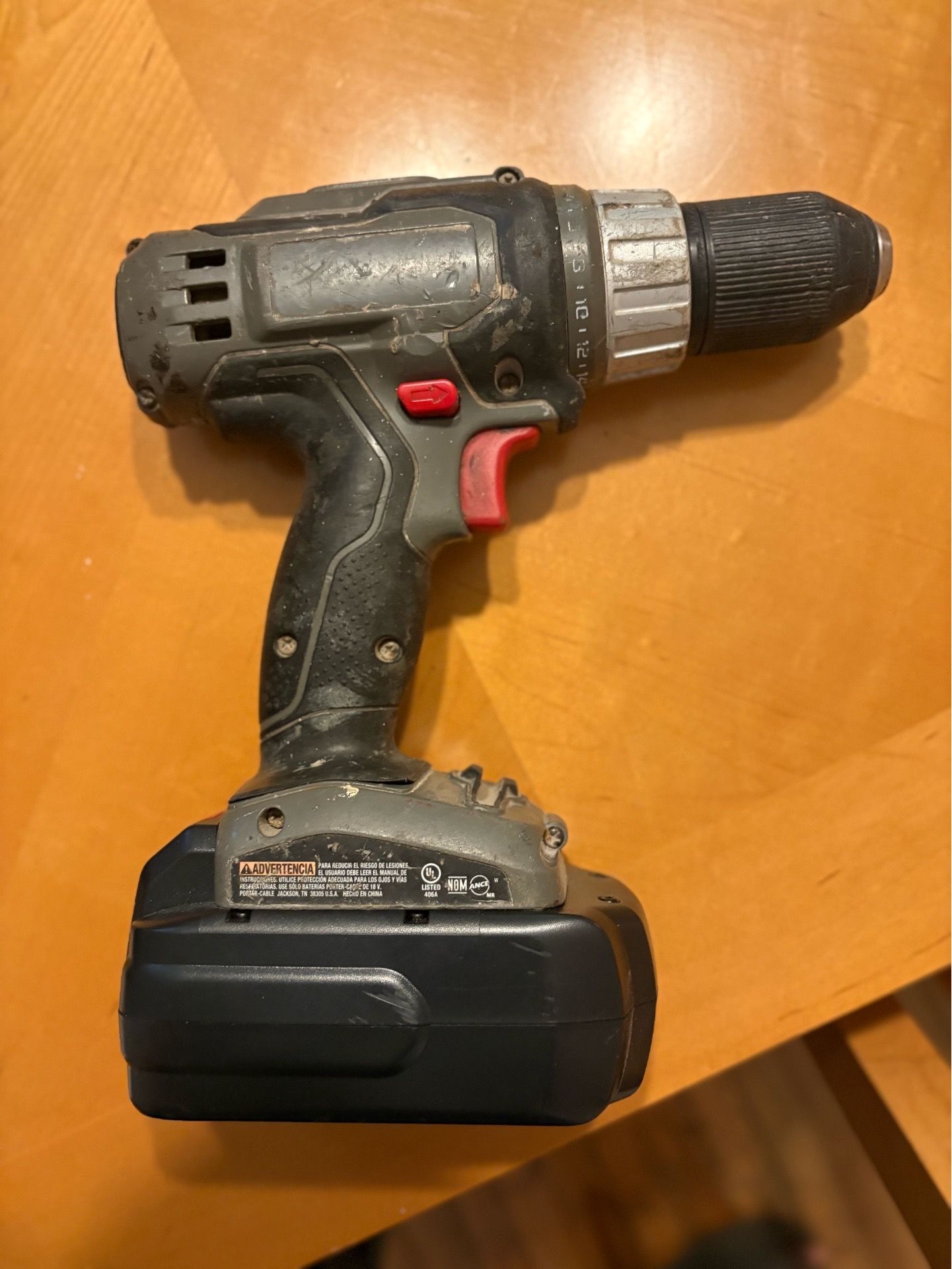 Porter Cable PC1800D 1/2”Cordless Drill TYPE 1 VSR 0-1400 Rpm Tool