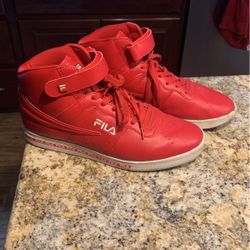 Fila High Top Sneakers Red