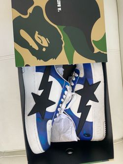 BAPE Sta Low-Top Sneakers Blue Camo