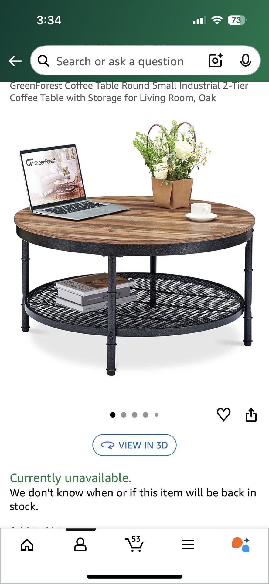 Coffee Table For Sale