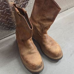 Thorogood Steel Toe Work Boots Brown Leather USA Made Size 11.5 D