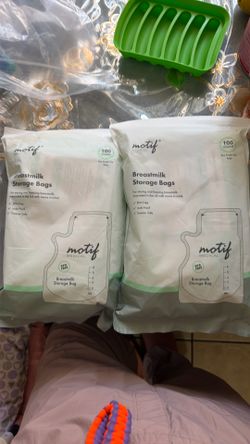 Breast milk storage bags