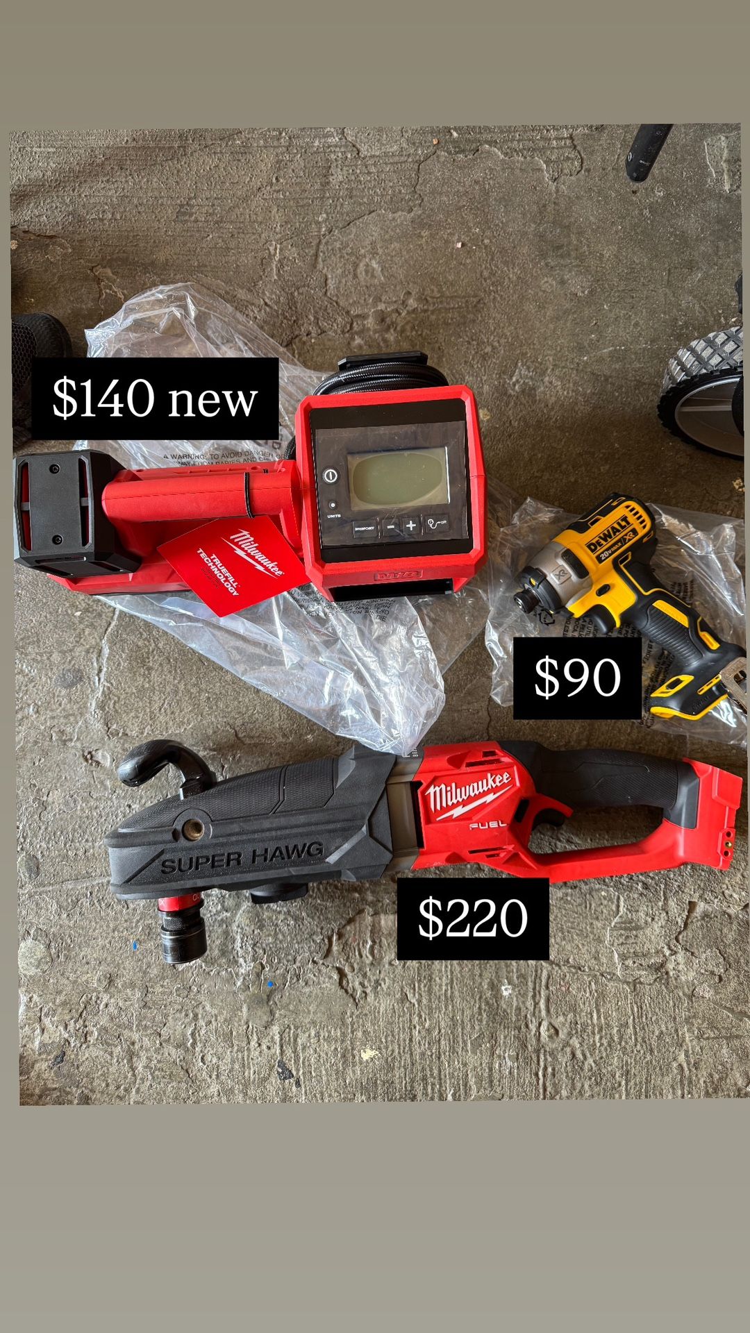 Milwaukee And Dewalt Tools