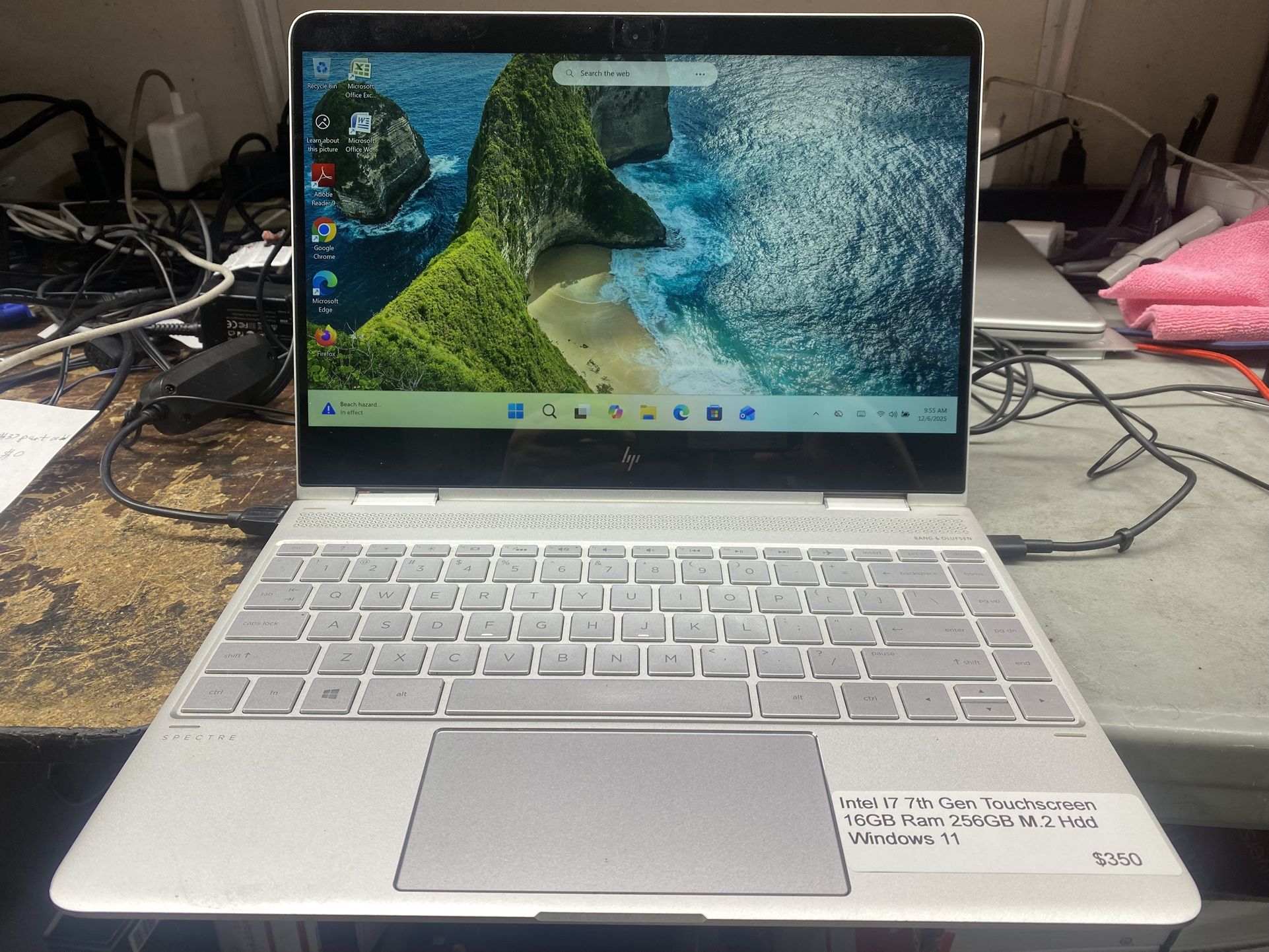 Hp I7 7 Th Gen 16 Gb Ram 256 Gb Hdd M.2 Touchscreen Windows 11 Office 07