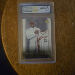 Lebron James Rookie Card Graded 10